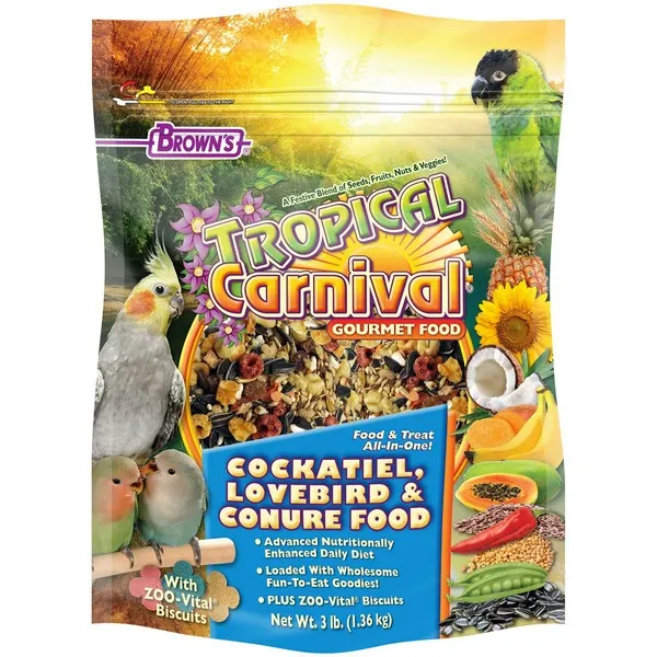 3 Lb F.M. Brown Tropical Carnival Cockatiel - Health/First Aid